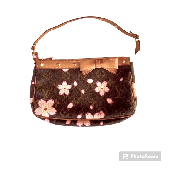 Vintage Louis Vuitton Takashi Murakami Blossom Monogram shoulder bag Pochette - Picture 3 of 15
